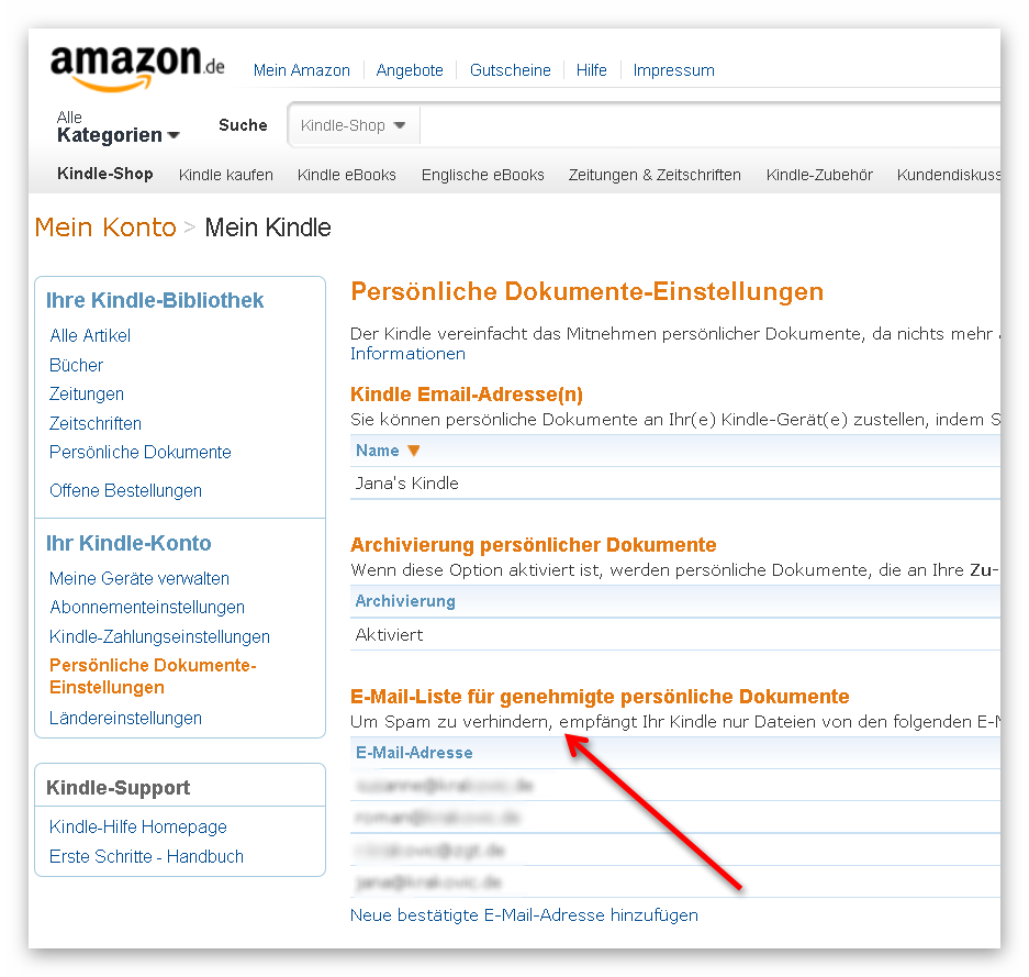 Dokumente Und Bücher Zum Amazon Kindle Per Email Schicken Krakovicde
